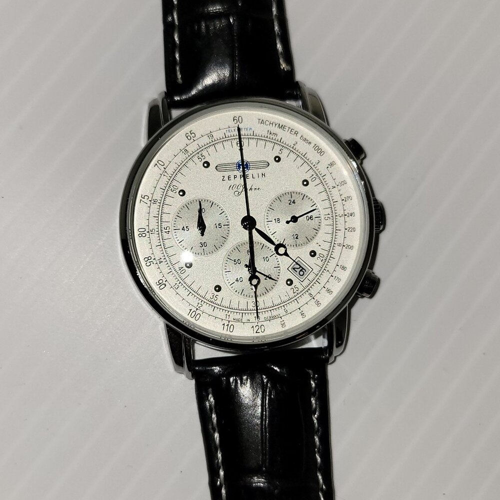 Zeppelin “100 Fahre”(Drive) New In Box, Multifunction Chronograh With Date